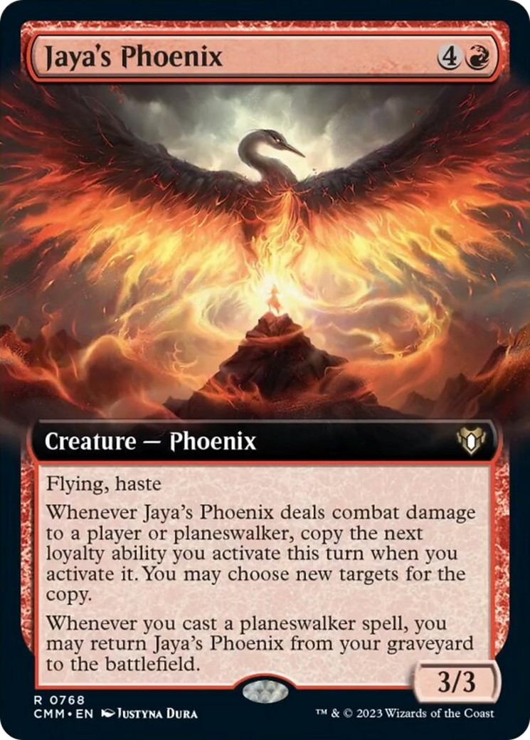 Jaya's Phoenix (Extended Art) [Commander Masters] | Arkham Games and Comics