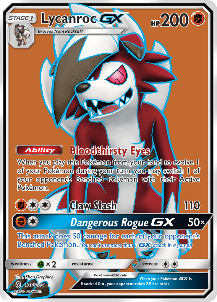 Lycanroc GX (138/145) [Sun & Moon: Guardians Rising] | Arkham Games and Comics