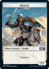 Knight // Pirate Double-sided Token [Core Set 2021 Tokens] | Arkham Games and Comics