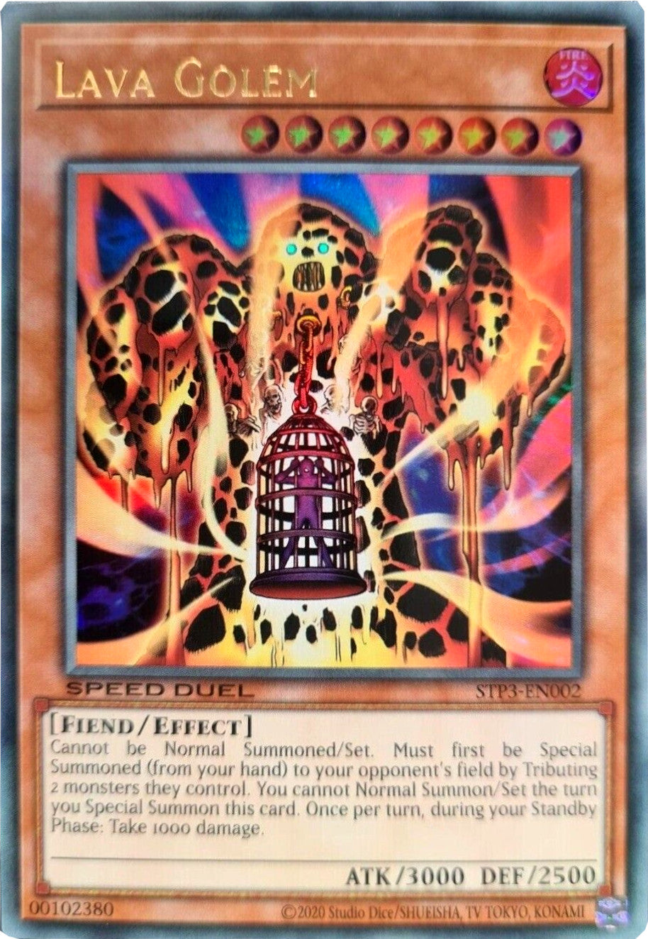 Lava Golem [STP3-EN002] Ultra Rare | Arkham Games and Comics