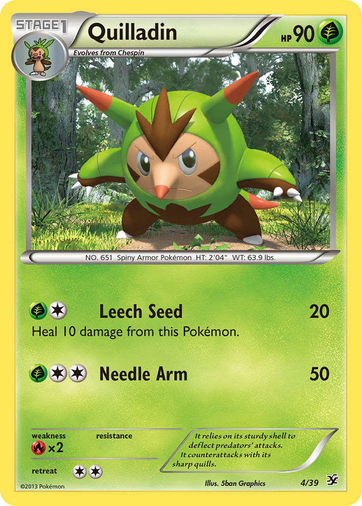 Quilladin (4/39) [XY: Kalos Starter Set] | Arkham Games and Comics