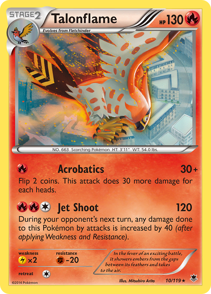 Talonflame (10/119) [XY: Phantom Forces] | Arkham Games and Comics