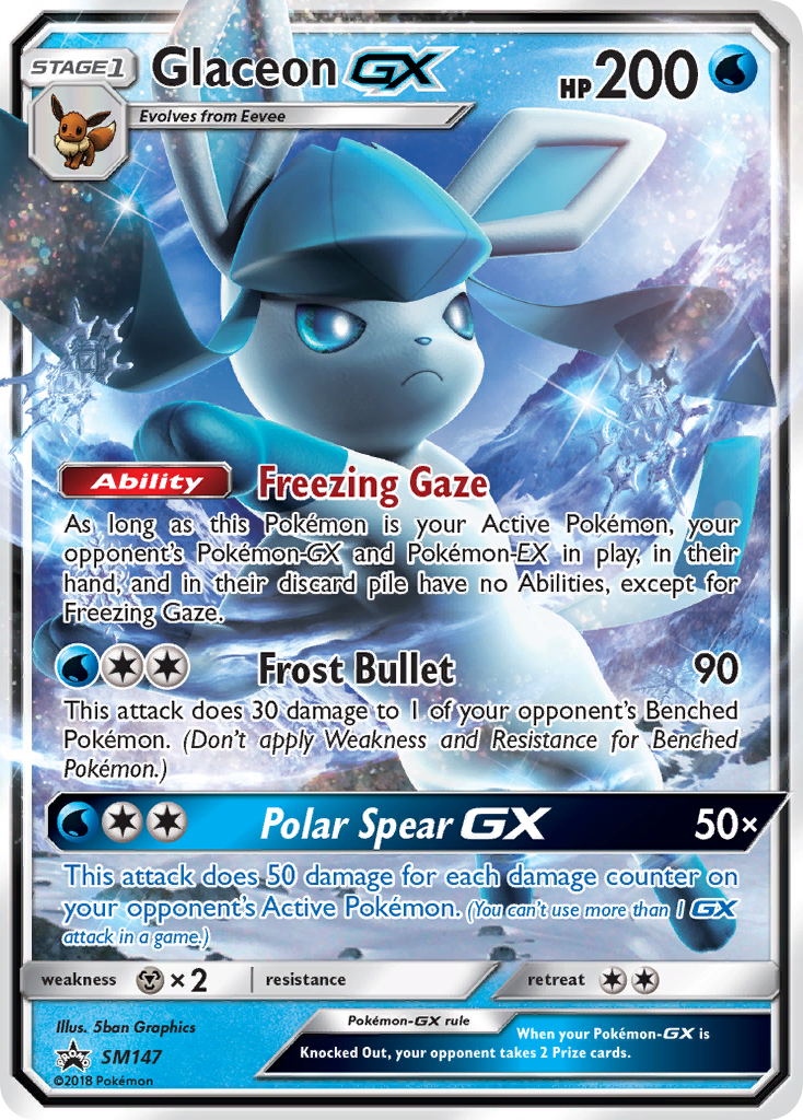 Glaceon GX (SM147) [Sun & Moon: Black Star Promos] | Arkham Games and Comics