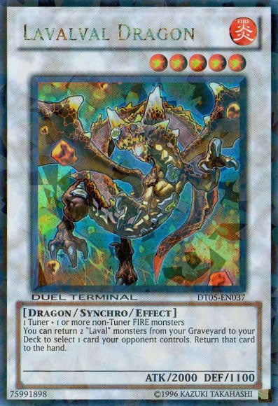 Lavalval Dragon [DT05-EN037] Ultra Rare | Arkham Games and Comics