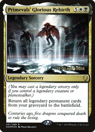 Primevals' Glorious Rebirth [Dominaria Promos] | Arkham Games and Comics