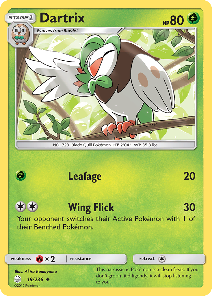 Dartrix (19/236) [Sun & Moon: Cosmic Eclipse] | Arkham Games and Comics