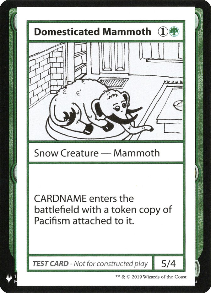 Domesticated Mammoth [Mystery Booster Playtest Cards] | Arkham Games and Comics