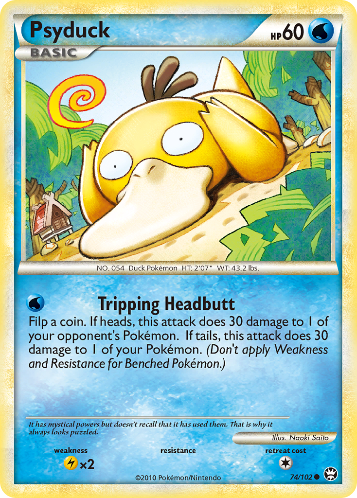 Psyduck (74/102) [HeartGold & SoulSilver: Triumphant] | Arkham Games and Comics