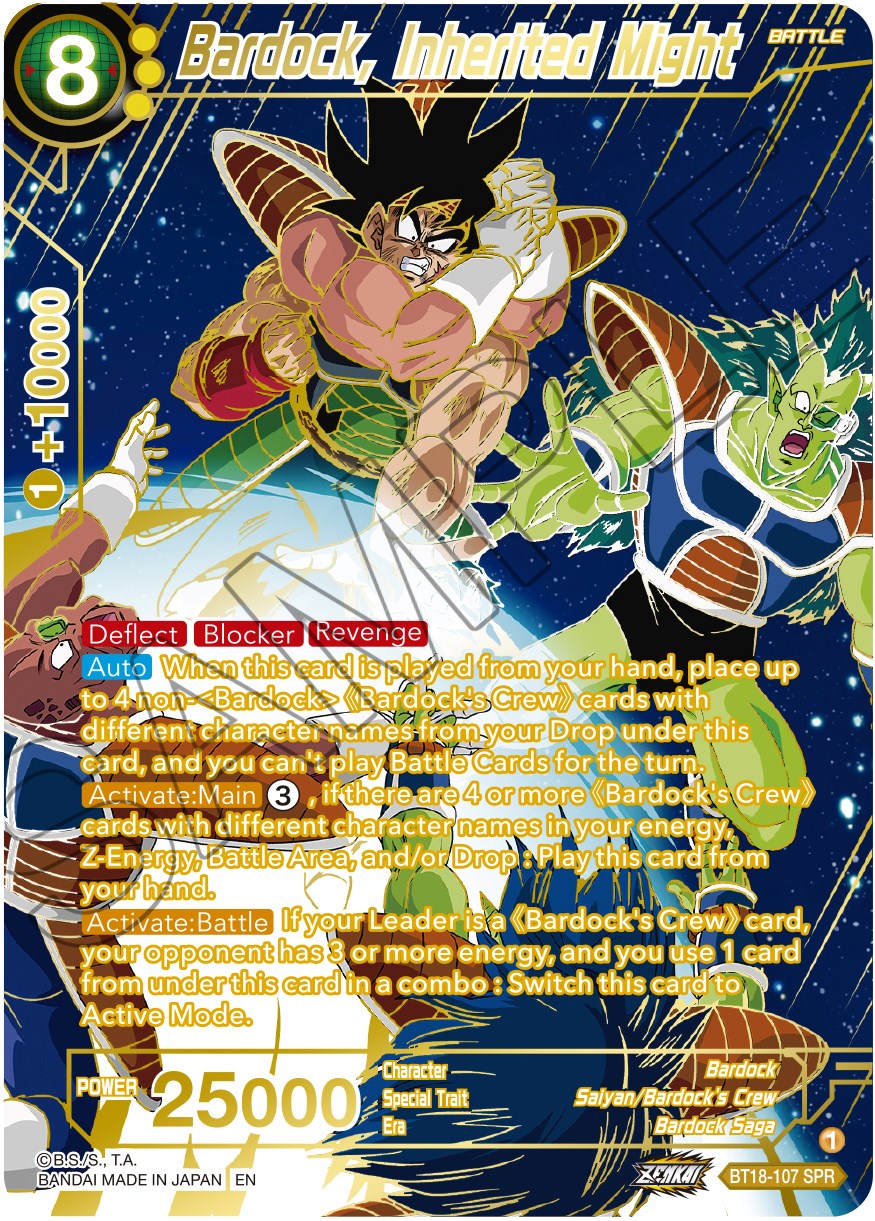 Bardock, Inherited Might (SPR) (BT18-107) [Dawn of the Z-Legends] | Arkham Games and Comics