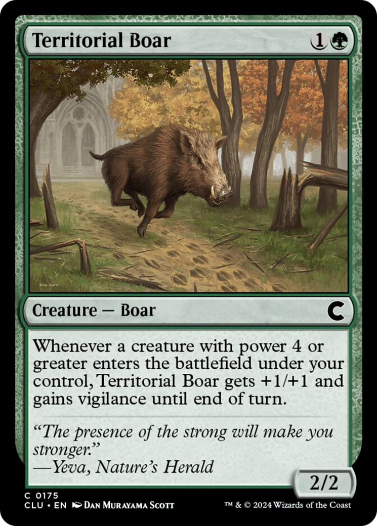 Territorial Boar [Ravnica: Clue Edition] | Arkham Games and Comics