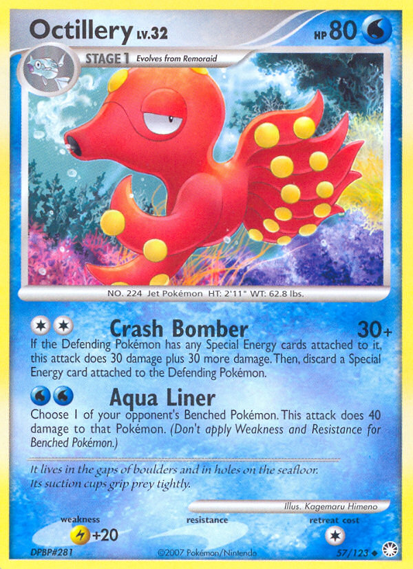 Octillery (57/123) [Diamond & Pearl: Mysterious Treasures] | Arkham Games and Comics