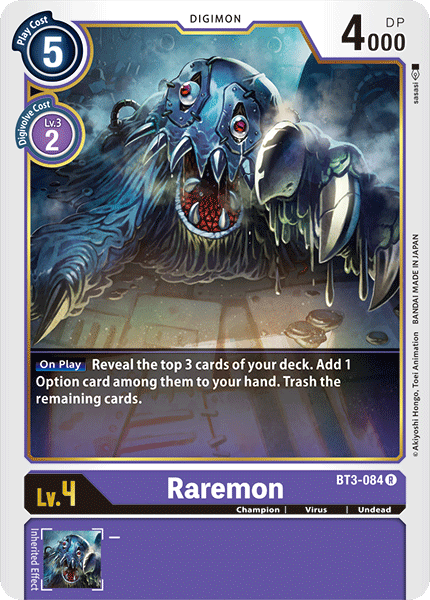 Raremon [BT3-084] [Release Special Booster Ver.1.0] | Arkham Games and Comics