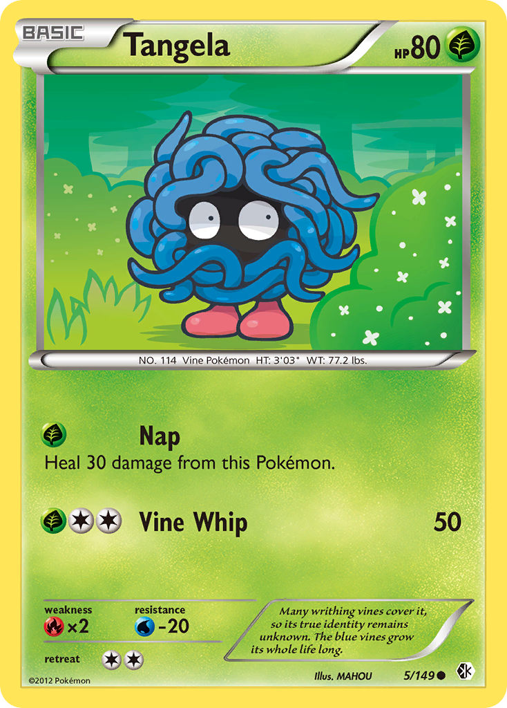 Tangela (5/149) [Black & White: Boundaries Crossed] | Arkham Games and Comics