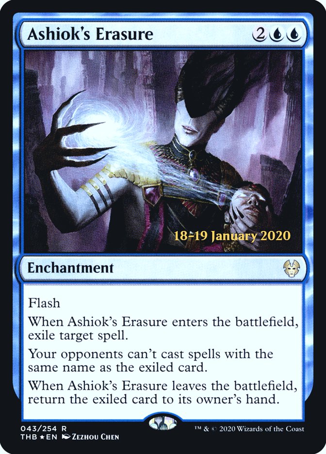 Ashiok's Erasure [Theros Beyond Death Prerelease Promos] | Arkham Games and Comics