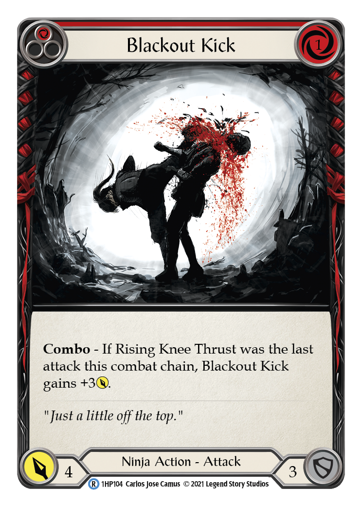 Blackout Kick (Red) [1HP104] (History Pack 1) | Arkham Games and Comics
