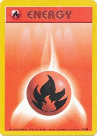 Fire Energy (98/102) [Base Set Unlimited] | Arkham Games and Comics