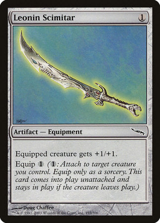 Leonin Scimitar [Mirrodin] | Arkham Games and Comics