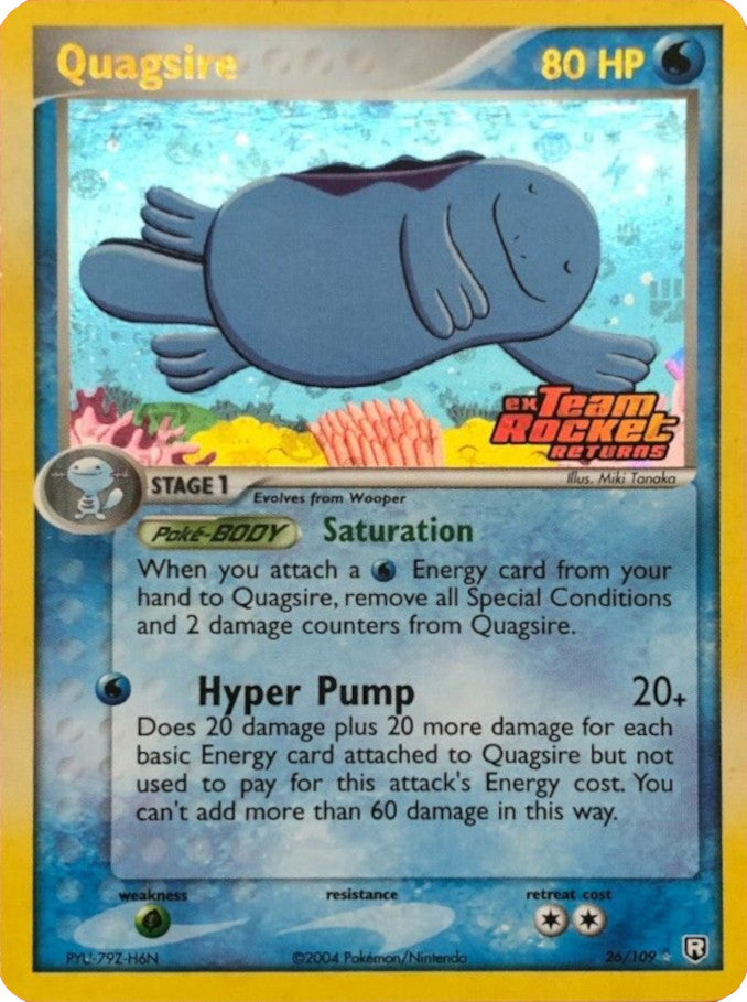 Quagsire (26/109) (Stamped) [EX: Team Rocket Returns] | Arkham Games and Comics