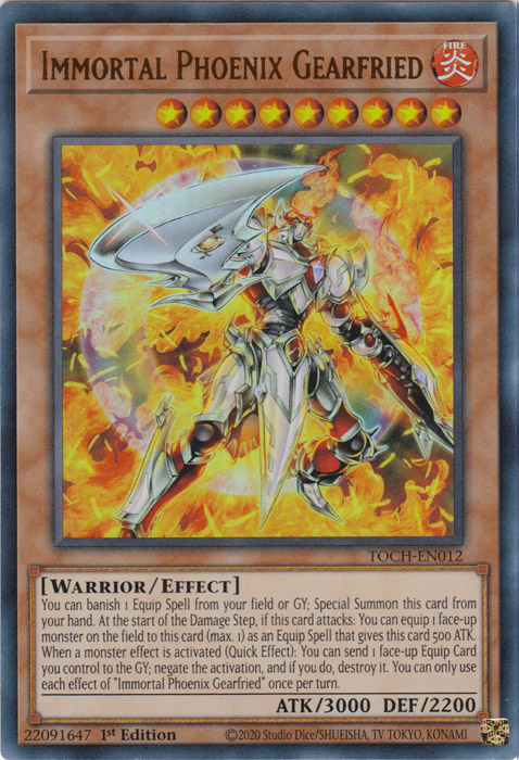 Immortal Phoenix Gearfried [TOCH-EN012] Ultra Rare | Arkham Games and Comics