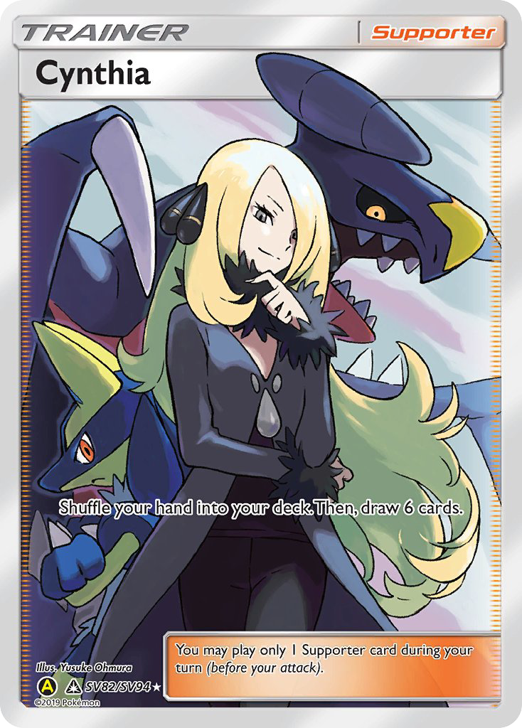 Cynthia (SV82/SV94) [Sun & Moon: Hidden Fates - Shiny Vault] | Arkham Games and Comics