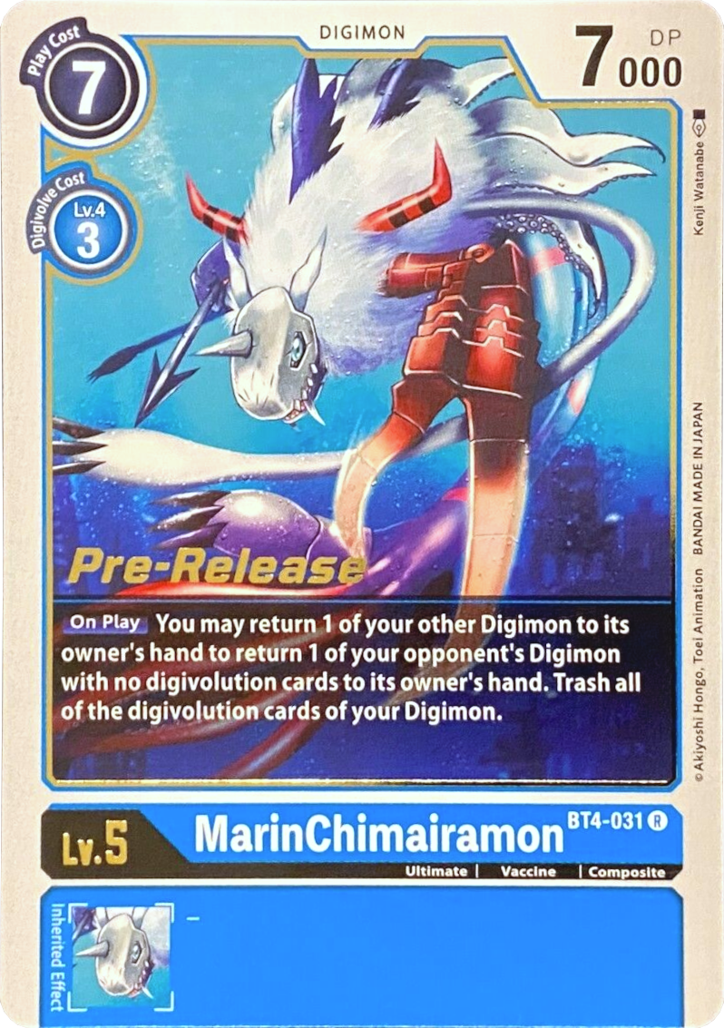 MarinChimairamon [BT4-031] [Great Legend Pre-Release Promos] | Arkham Games and Comics