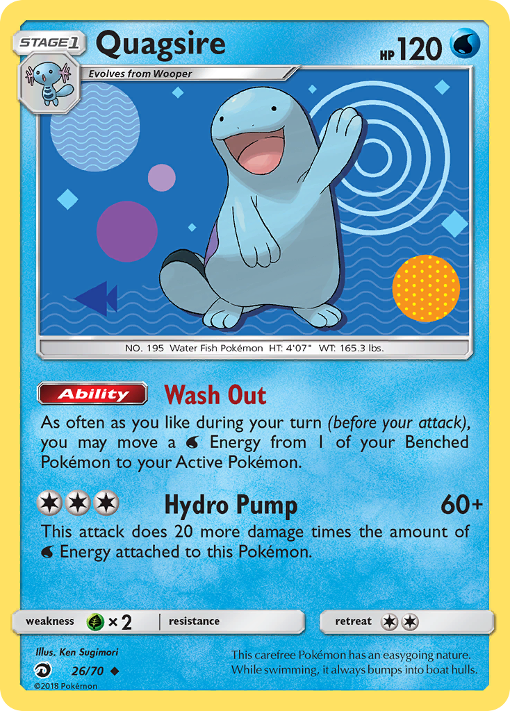 Quagsire (26/70) [Sun & Moon: Dragon Majesty] | Arkham Games and Comics