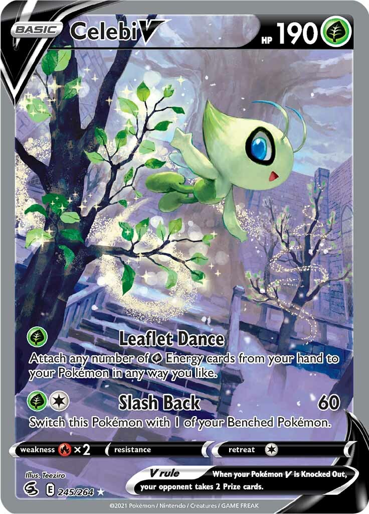 Celebi V (245/264) [Sword & Shield: Fusion Strike] | Arkham Games and Comics