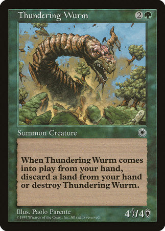 Thundering Wurm [Portal] | Arkham Games and Comics