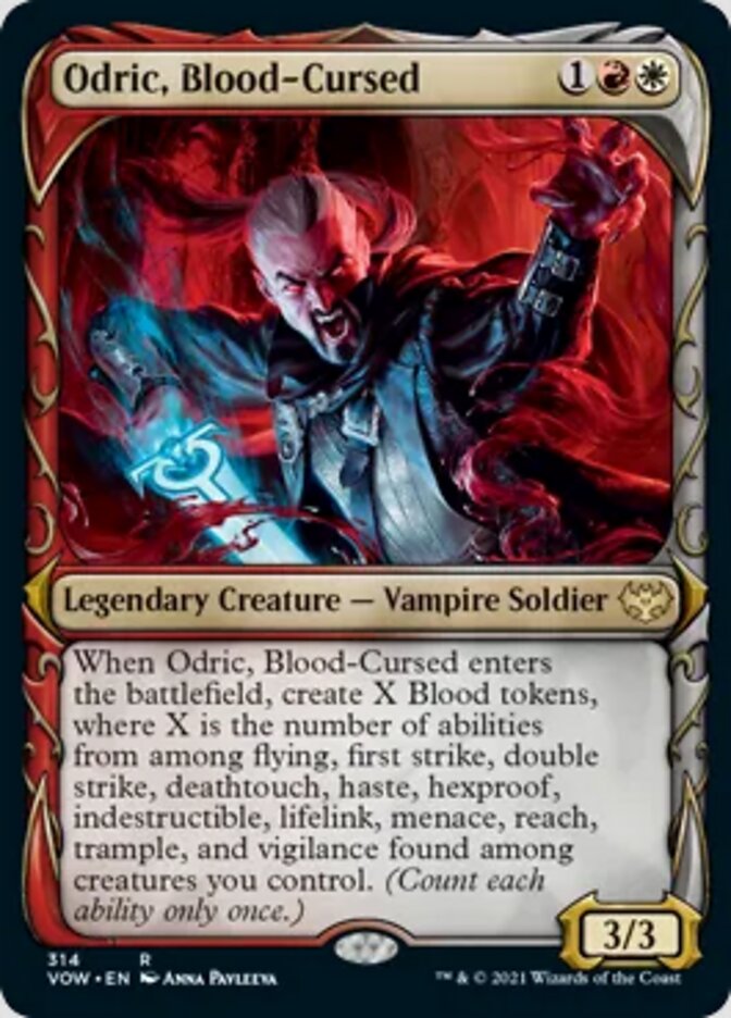 Odric, Blood-Cursed (Showcase Fang Frame) [Innistrad: Crimson Vow] | Arkham Games and Comics