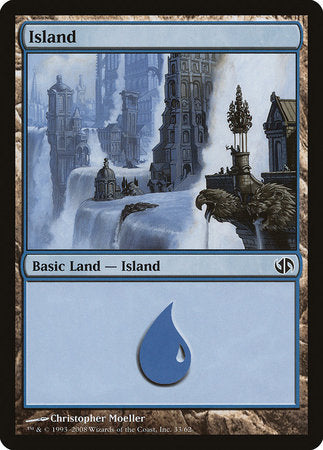 Island (33) [Duel Decks: Jace vs. Chandra] | Arkham Games and Comics