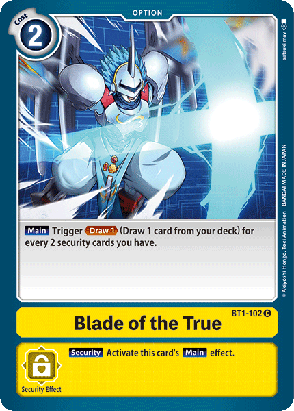 Blade of the True [BT1-102] [Release Special Booster Ver.1.0] | Arkham Games and Comics