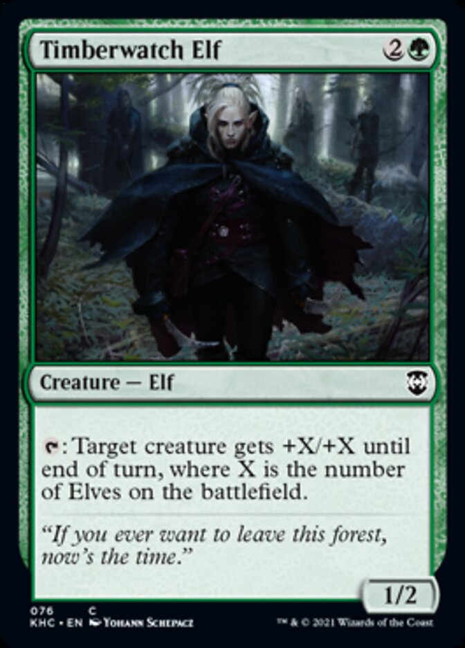 Timberwatch Elf [Kaldheim Commander] | Arkham Games and Comics