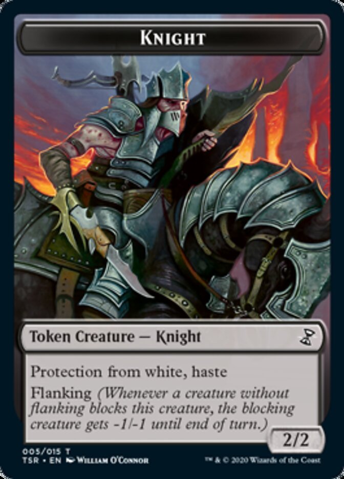 Knight Token [Time Spiral Remastered Tokens] | Arkham Games and Comics