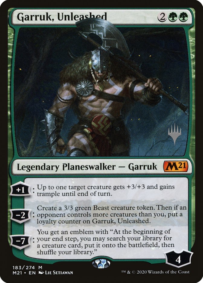 Garruk, Unleashed (Promo Pack) [Core Set 2021 Promos] | Arkham Games and Comics