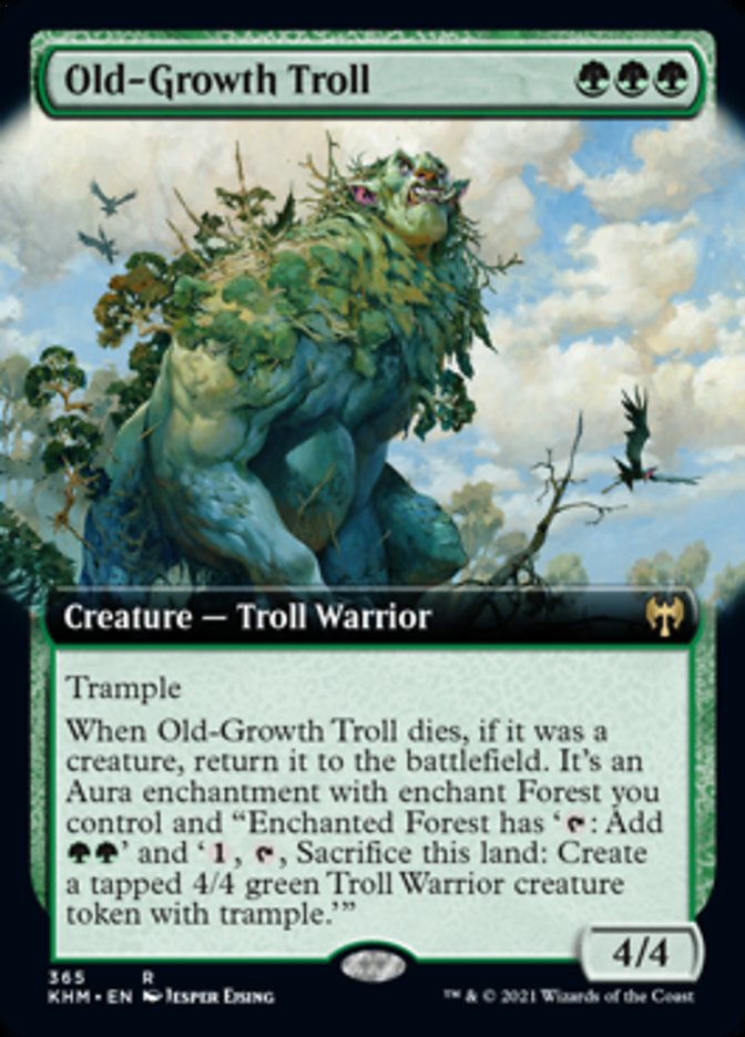 Old-Growth Troll (Extended Art) [Kaldheim] | Arkham Games and Comics