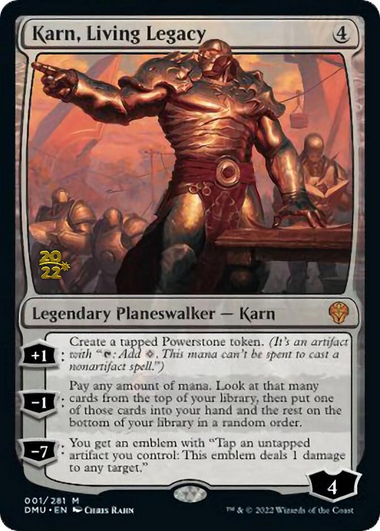 Karn, Living Legacy [Dominaria United Prerelease Promos] | Arkham Games and Comics