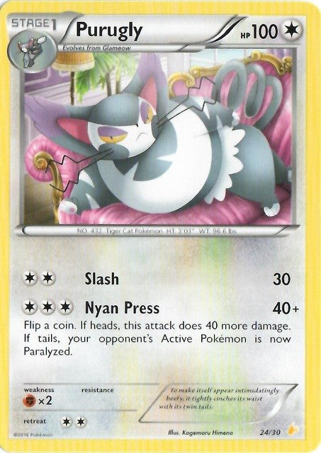 Purugly (24/30) [XY: Trainer Kit 3 - Pikachu Libre] | Arkham Games and Comics