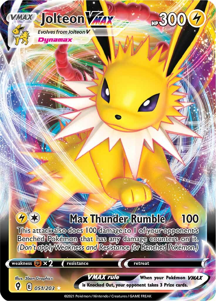 Jolteon VMAX (051/203) [Sword & Shield: Evolving Skies] | Arkham Games and Comics