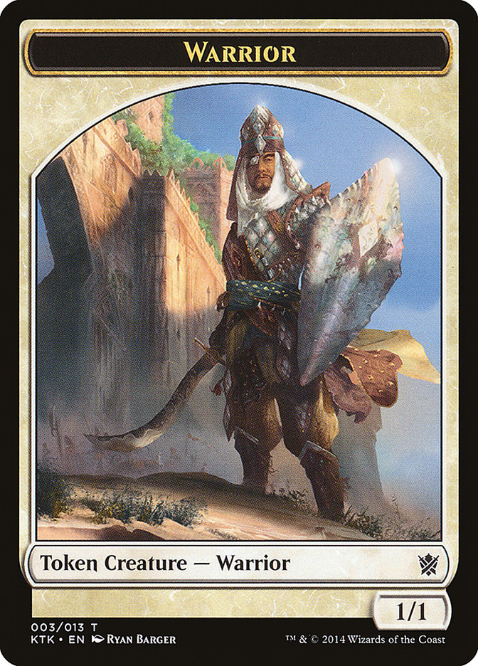 Warrior (003/013) [Khans of Tarkir Tokens] | Arkham Games and Comics