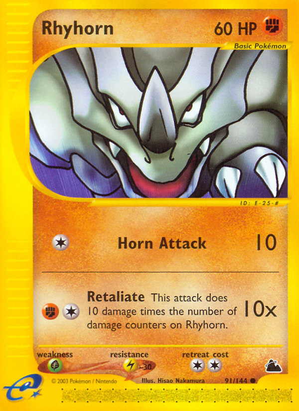 Rhyhorn (91/144) [Skyridge] | Arkham Games and Comics