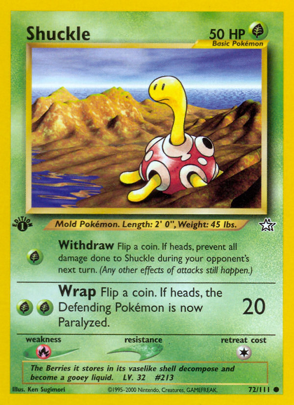 Shuckle (72/111) [Neo Genesis 1st Edition] | Arkham Games and Comics