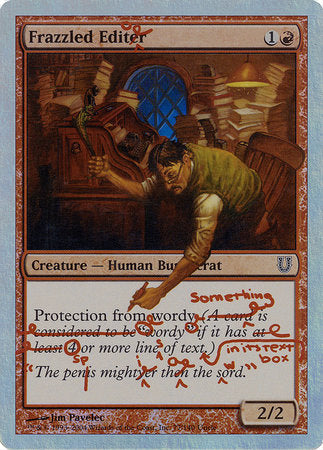 Frazzled Editor (Alternate Foil) [Unhinged] | Arkham Games and Comics