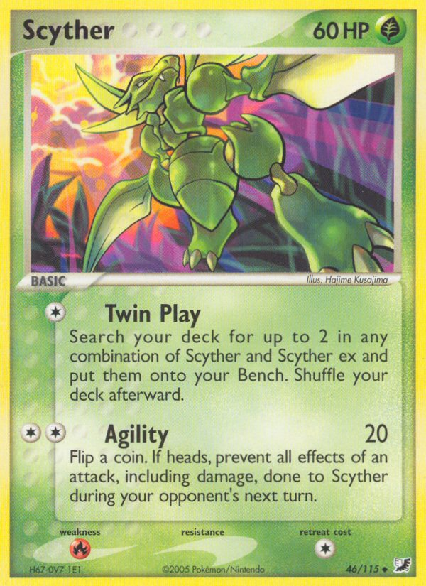 Scyther (46/115) [EX: Unseen Forces] | Arkham Games and Comics