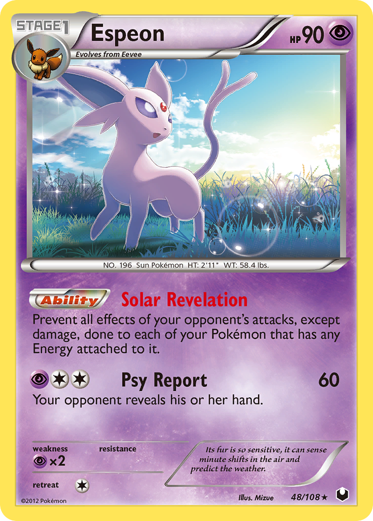 Espeon (48/108) [Black & White: Dark Explorers] | Arkham Games and Comics