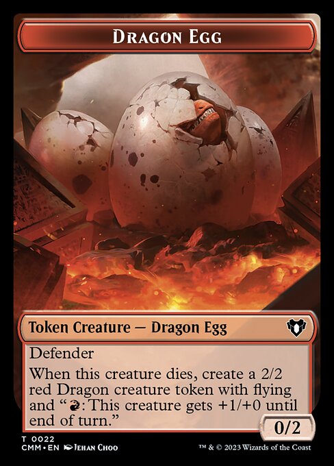 City's Blessing // Dragon Egg Double-Sided Token [Commander Masters Tokens] | Arkham Games and Comics