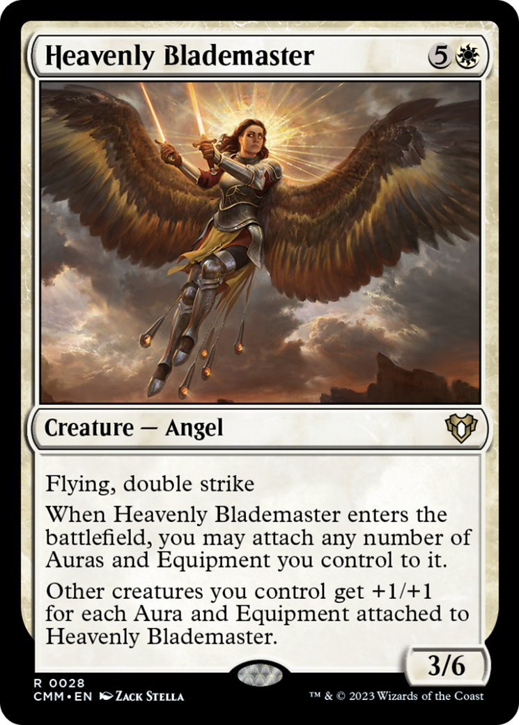 Heavenly Blademaster [Commander Masters] | Arkham Games and Comics
