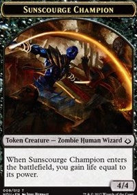 Sunscourge Champion // Cat Double-sided Token [Hour of Devastation Tokens] | Arkham Games and Comics