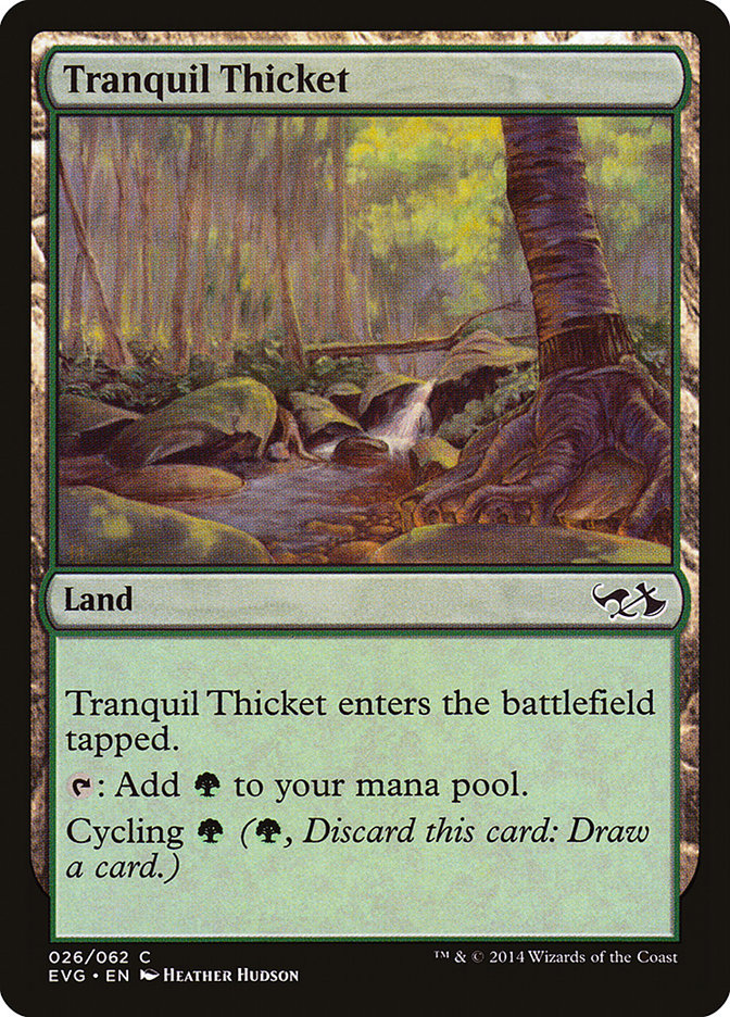 Tranquil Thicket (Elves vs. Goblins) [Duel Decks Anthology] | Arkham Games and Comics