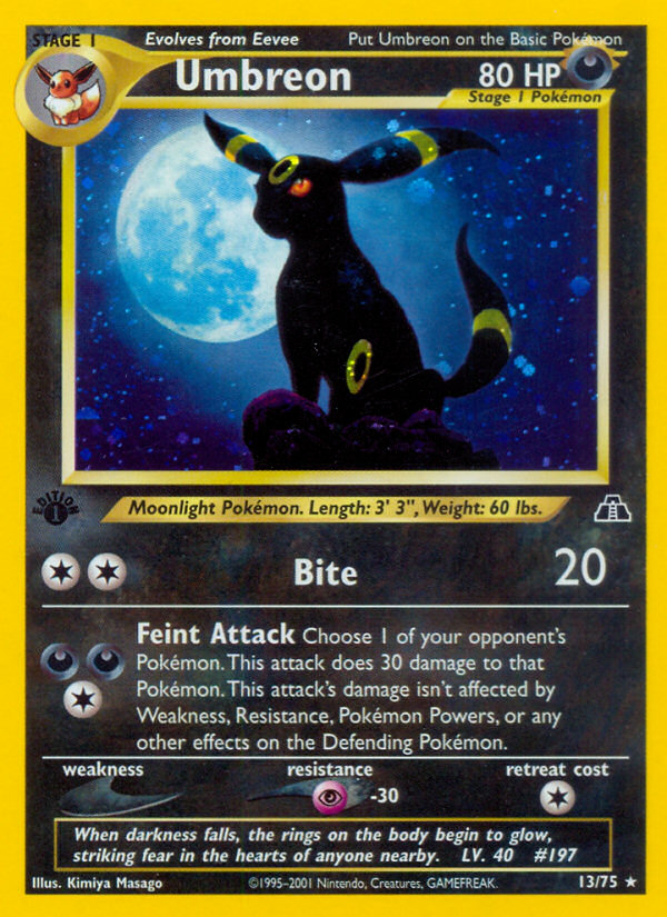 Umbreon (13/75) [Neo Discovery 1st Edition] | Arkham Games and Comics