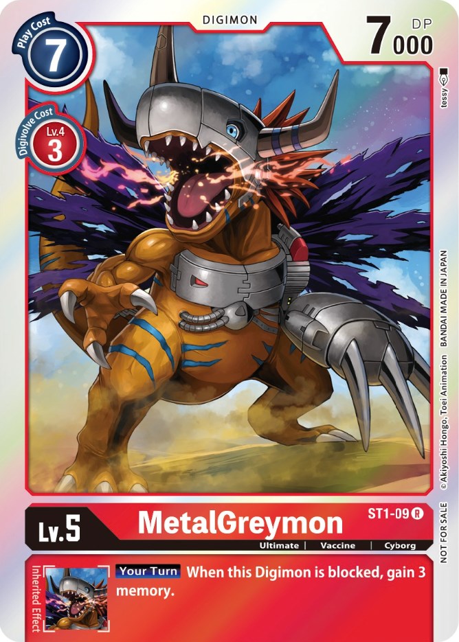 MetalGreymon [ST1-09] (Official Tournament Pack Vol. 6) [Starter Deck: Gaia Red Promos] | Arkham Games and Comics